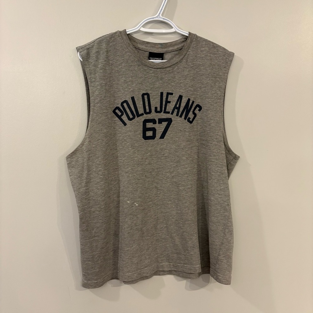Vintage Ralph Lauren Polo Jeans Co Muscle Shirt Tank top made in Canada